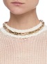 Figure View - Click To Enlarge - LAUREN RUBINSKI - Lucky link medium square 14k gold chain necklace