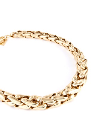Detail View - Click To Enlarge - LAUREN RUBINSKI - Lucky Link large wheaten 14k gold chain nacklace
