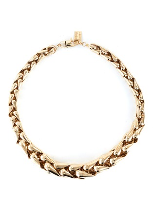Main View - Click To Enlarge - LAUREN RUBINSKI - Lucky Link large wheaten 14k gold chain nacklace