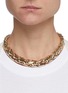 Figure View - Click To Enlarge - LAUREN RUBINSKI - Lucky Link large wheaten 14k gold chain nacklace
