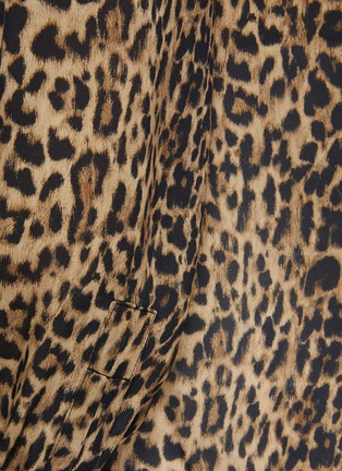  - SAINT LAURENT - Leopard print bow collar blouse