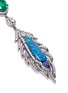 Detail View - Click To Enlarge - CZ BY KENNETH JAY LANE - Cubic zirconia opal feather earrings