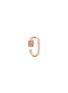 Figure View - Click To Enlarge - MARLA AARON - 'Baguette' pink sapphire 14k rose gold baby lock