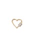 MARLA AARON - 'Heart' diamond 14k yellow gold medium lock