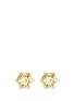 Main View - Click To Enlarge - CZ BY KENNETH JAY LANE - Hexagon cut cubic zirconia earrings