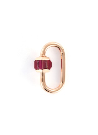 Main View - Click To Enlarge - MARLA AARON - Ruby 14k rose gold baguette medium lock
