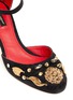 Detail View - Click To Enlarge - - - Brass charm appliqué pumps