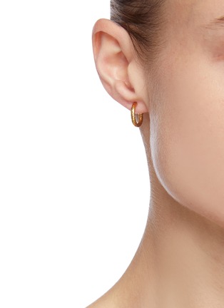 Front View - Click To Enlarge - GOOSSENS - 'Talisman' Detachable Flower Charm Drop Single Earring