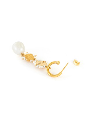 Detail View - Click To Enlarge - GOOSSENS - Pearl embellished drop earrings