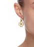 Figure View - Click To Enlarge - GOOSSENS - Flower motif pearl embellished drop single  earring