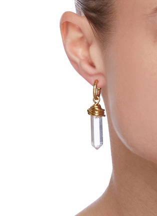 Figure View - Click To Enlarge - GOOSSENS - Talisman embellished drop earrings