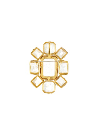 Figure View - Click To Enlarge - GOOSSENS - Embellished flower brooch