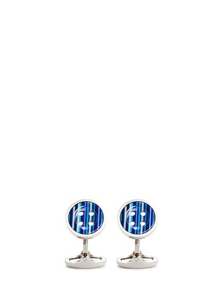 Main View - Click To Enlarge - PAUL SMITH - Stripe button cufflinks