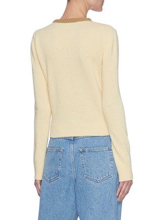 Back View - Click To Enlarge - LOEWE - Anagram embroidered wool sweater