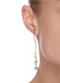 Figure View - Click To Enlarge - YUESPHERE - Ripple' spinel cubic zirconia 18k gold plated sterling silver earrings