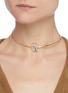 Figure View - Click To Enlarge - YUESPHERE - 'Dispersion' spinel cubic zirconia crystal 18k gold plated sterling silver choker