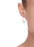 Front View - Click To Enlarge - YUESPHERE - 'Core' cubic zirconia 18k gold plated sterling silver earrings