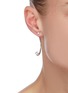Figure View - Click To Enlarge - YUESPHERE - 'Core' cubic zirconia rhodium plated sterling silver earrings