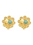 Main View - Click To Enlarge - LANE CRAWFORD VINTAGE ACCESSORIES - Carita faux turquoise earrings
