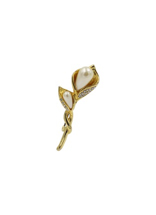 Main View - Click To Enlarge - LANE CRAWFORD VINTAGE ACCESSORIES - Diamanté calla lily brooch