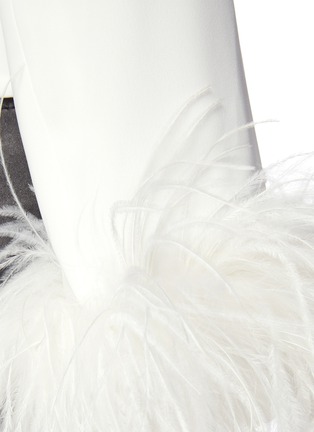  - 16ARLINGTON - 'Michelle' ostrich feather cuff crepe top