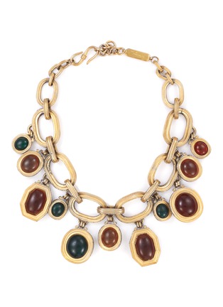 Main View - Click To Enlarge - LANE CRAWFORD VINTAGE ACCESSORIES - YSL cabochon masterpiece necklace