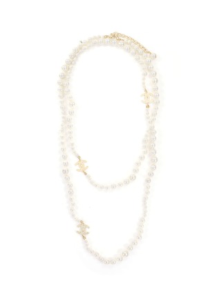 Main View - Click To Enlarge - LANE CRAWFORD VINTAGE ACCESSORIES - Chanel hand knotted pearl necklace