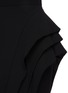 Detail View - Click To Enlarge - MATICEVSKI - 'Pinnacle' Draped Boatneck One-shoulder Thigh Slit Gown