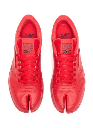Detail View - Click To Enlarge - REEBOK - x Maison Margiela 'Project 0 CL' Split-toe Leather Sneakers