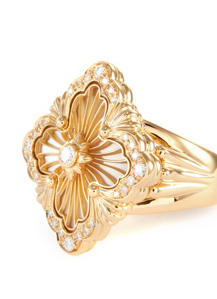 Detail View - Click To Enlarge - BUCCELLATI - ''Opera Tulle' diamond 18k gold ring