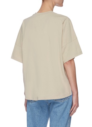 Back View - Click To Enlarge - LOEWE - Embroidered anagram patch T-shirt