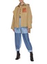 Figure View - Click To Enlarge - LOEWE - Contrast Patchwork Chambray Denim Balloon Pants