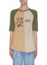 Main View - Click To Enlarge - LOEWE - Asymmetric embroidered anagram T-shirt