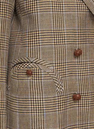  - BLAZÉ MILANO - 'Merit' Plaid Double Breast Linen Virgin Wool Blend Blazer