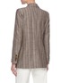 Back View - Click To Enlarge - BLAZÉ MILANO - 'Wind' Pinstripe Double Breast Silk Linen Blazer