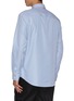 Back View - Click To Enlarge - BURBERRY - Logo Appliqué Stripe Cotton Shirt
