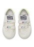 GOLDEN GOOSE - 'Baby School' Contrast Star Motif Heel Tab Leather Infant Sneakers