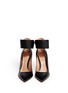 Figure View - Click To Enlarge - GIANVITO ROSSI - Ankle strap leather pumps