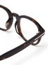Detail View - Click To Enlarge - TOM FORD - Blue light filter square tortoiseshell effect acetate frame optical glasses