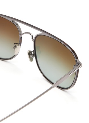Detail View - Click To Enlarge - TOM FORD - Metal frame aviator sunglasses