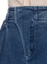 Detail View - Click To Enlarge - CHLOÉ - Back Logo Print Buttonless Placket Denim Mini Skirt