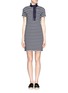 Main View - Click To Enlarge - TORY BURCH - 'Lidia' ruffle striped polo dress
