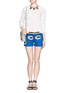 Figure View - Click To Enlarge - TORY BURCH - Scarlet crochet-knit sweater