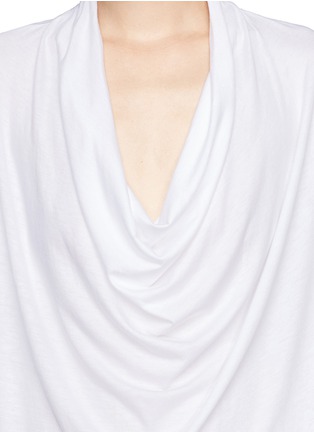 Detail View - Click To Enlarge - HELMUT LANG - Cowl neck T-shirt