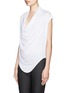 Front View - Click To Enlarge - HELMUT LANG - Cowl neck T-shirt