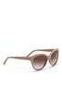 Figure View - Click To Enlarge - CHLOÉ - 'Suzanna' stud cat eye sunglasses