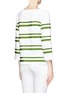 Back View - Click To Enlarge - TORY BURCH - Kendall grosgrain ribbon stripe top