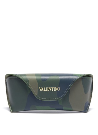 Front View - Click To Enlarge - VALENTINO GARAVANI - Wayfarer camouflage acetate sunglasses