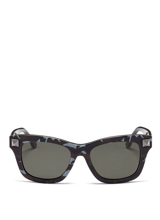 Main View - Click To Enlarge - VALENTINO GARAVANI - Wayfarer camouflage acetate sunglasses