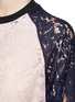 Detail View - Click To Enlarge - MSGM - Colourblock lace sweatshirt